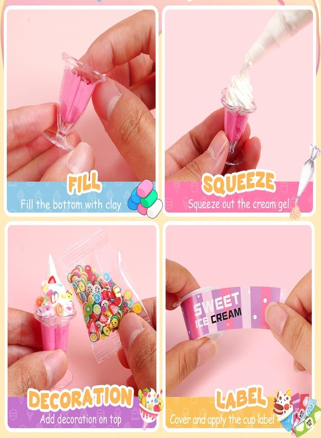 Cleboen Mini Dessert House DIY Toy Set, Making 24 Miniature Food Desserts, Resin & Clay Kitchen Play Food DIY Craft Kit for Kids Aged 8+, Ideal Girls Gift for Birthday Christmas, Not Edible - Image 4